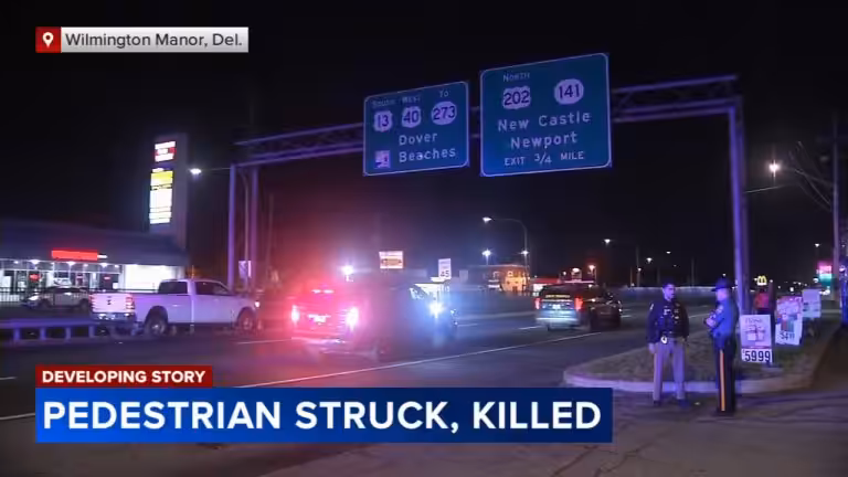 Pedestrian Killed in Route 13 Crash in New Castle County, Delaware