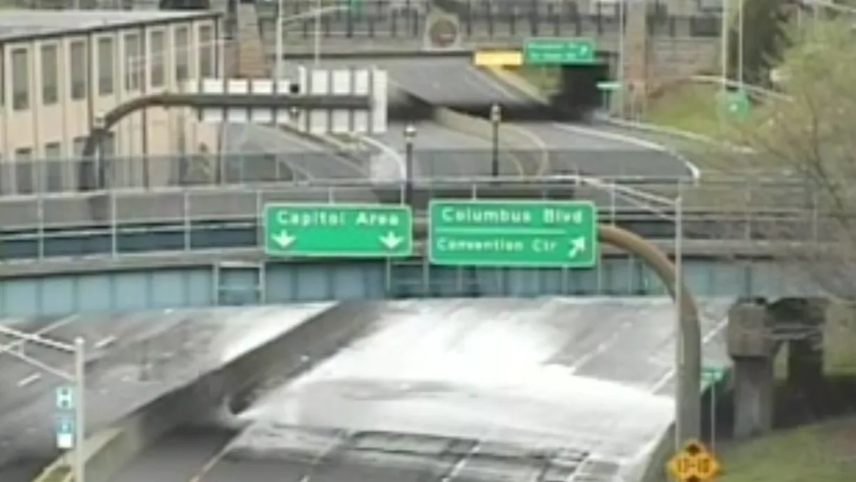 Water Main Break Shuts Down I-91 Exit in Hartford, Drivers Urged to Avoid Area