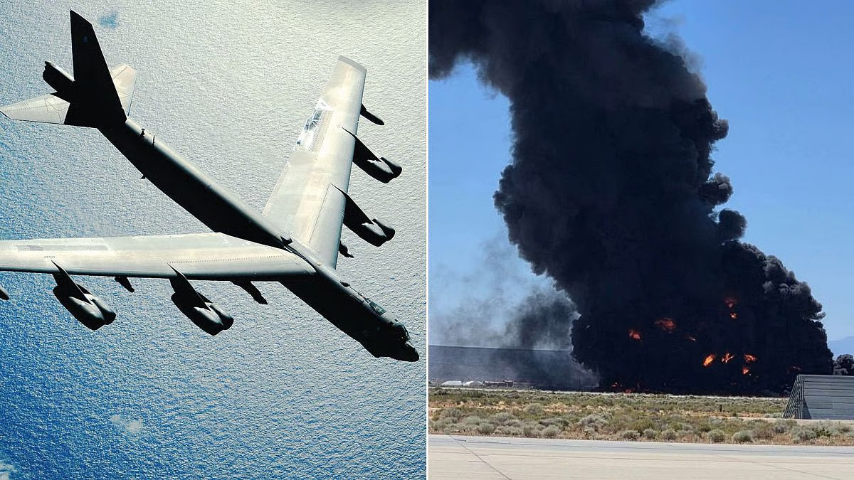 B-52 bomber crashes at U.S. Air Force base in California, eight presumed dead