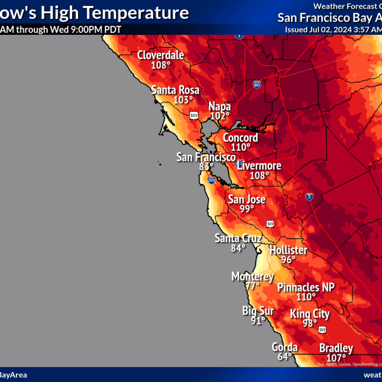 Bay Area to see triple-digit high temperatures and fire weather concerns